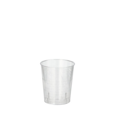 Product foto van Kunststof borrelglazen glashelder set van 40