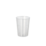 Product foto van Kunststof drinkbekers glashelder set van 45 70ml