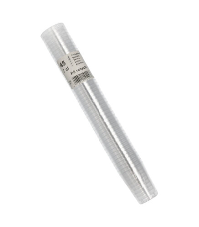 Product foto van Kunststof drinkbekers glashelder set van 45 70ml