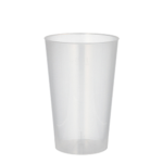 Product foto van Kunststof drinkbekers herbruikbaar transparant set van 10