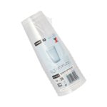 Product foto van Kunststof drinkbekers herbruikbaar transparant set van 10