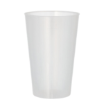 Product foto van Kunststof drinkbekers herbruikbaar transparant set van 10 400ml