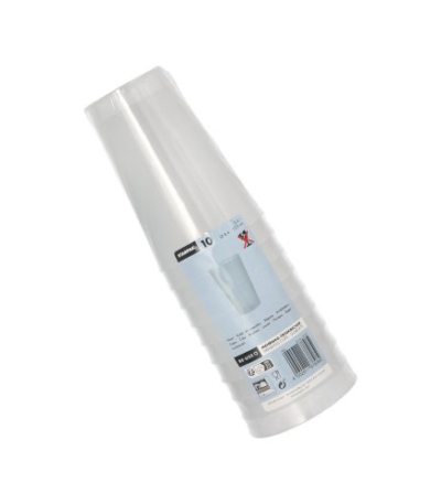 Product foto van Kunststof drinkbekers herbruikbaar transparant set van 10 400ml