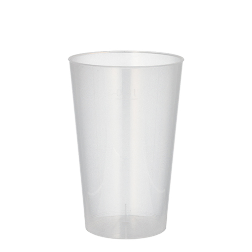 Product foto van Kunststof drinkbekers herbruikbaar transparant set van 10
