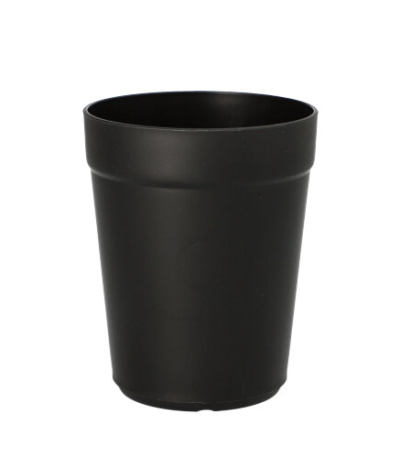 Product foto van Kunststof drinkbekers herbruikbaar zwart set van 24 300ml Circulware