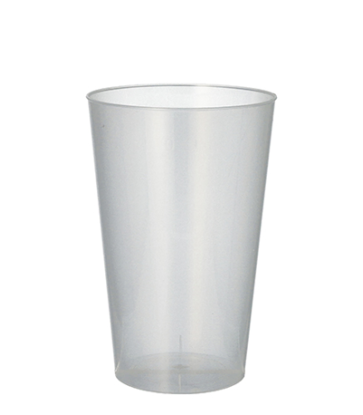 Product foto van Kunststof drinkbekers transparant onbreekbaar set van 50 400ml