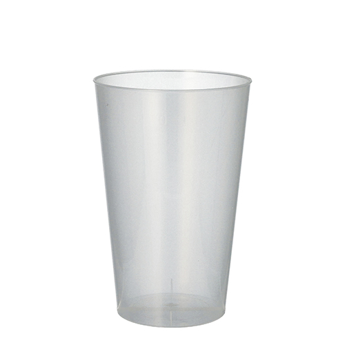 Product foto van Kunststof drinkbekers transparant onbreekbaar set van 50 400ml