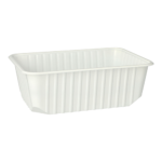 Product foto van Kunststof verpakkingsbekers wit set van 50 1l