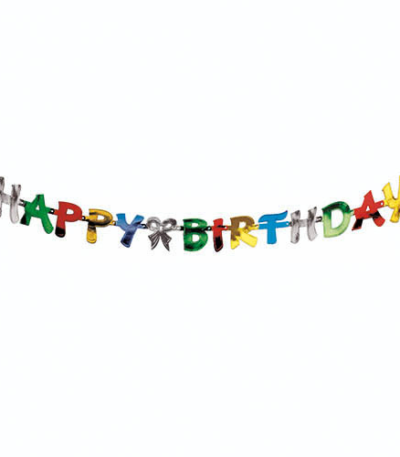 Product foto van Letterguirlande Happy Birthday 1