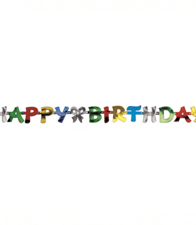 Product foto van Letterguirlande Happy Birthday 1
