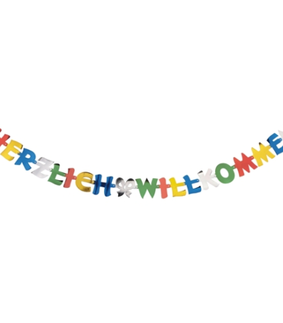 Product foto van Letterguirlande Welkom 2