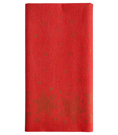 Product foto van Linnen Tafelkleed rood Christmas Shine 120x180 cm