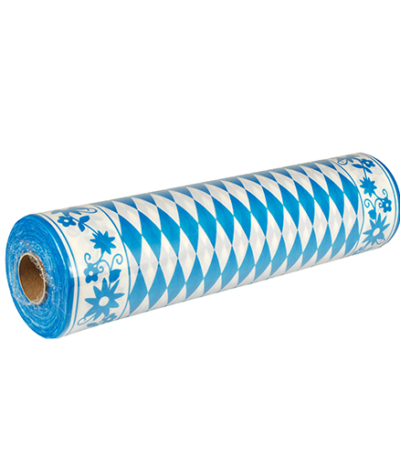 Product foto van Linnen tafellopers Airlaid Beiers blauw 24m