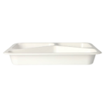 Product foto van Magnetronschalen PP wit set van 50 3-vaks 765ml