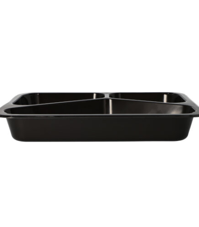 Product foto van Magnetronschalen PP zwart set van 50 765ml