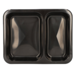 Product foto van Magnetronschalen PP zwart set van 50 866ml