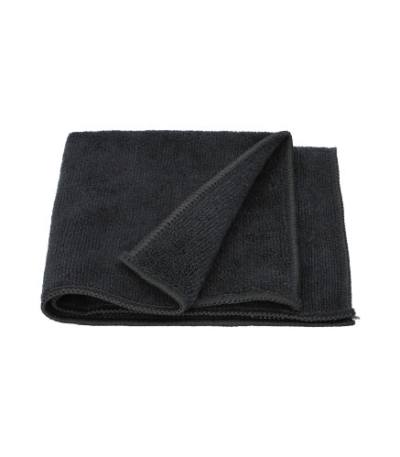 Product foto van Microvezeldoek 32x32 cm zwart set van 5 Profi