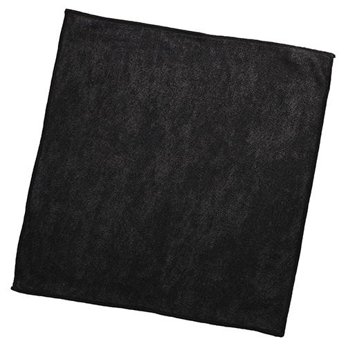 Product foto van Microvezeldoeken zwart 40x40cm set van 10