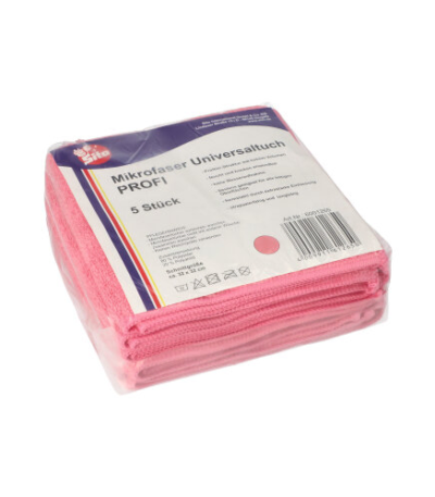 Product foto van Microvezeldoekjes roze Profi set van 5