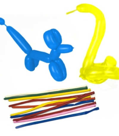 Product foto van Modelleerballonnen assorti kleuren 140cm set van 50 Maxi