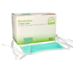 Product foto van Mondkapjes Type IIR 3-laags groen set van 50 Medi-Inn