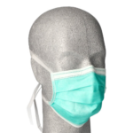 Product foto van Mondkapjes Type IIR 3-laags groen set van 50 Medi-Inn