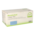Product foto van Mondmaskers Type II blauw met neusbeugel set van 50 Medi-Inn