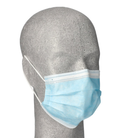 Product foto van Mondmaskers Type II blauw met neusbeugel set van 50 Medi-Inn