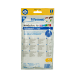 Product foto van Mondmaskers kinder 3-laags assorti kleuren set van 10 Lifemed