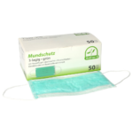 Product foto van Mondmaskers type II 3-laags groen set van 50 Medi-Inn