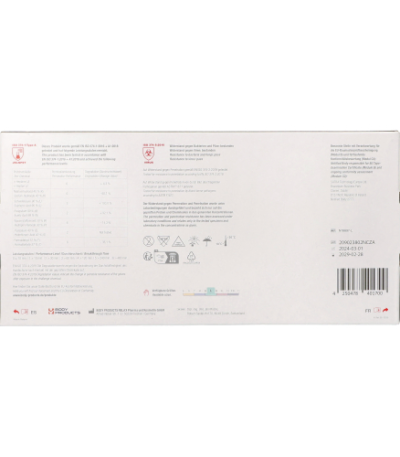 Product foto van Nitril handschoenen poedervrij blauw L WORK-INN High Risk set van 50