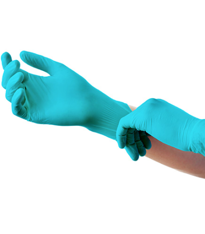 Product foto van Nitril handschoenen poedervrij mint set van 100 Medi-Inn Classic M