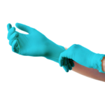 Product foto van Nitril handschoenen poedervrij mint set van 100 Medi-Inn Classic XS