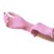 Product foto van Nitril handschoenen poedervrij roze XL set van 100 Medi-Inn