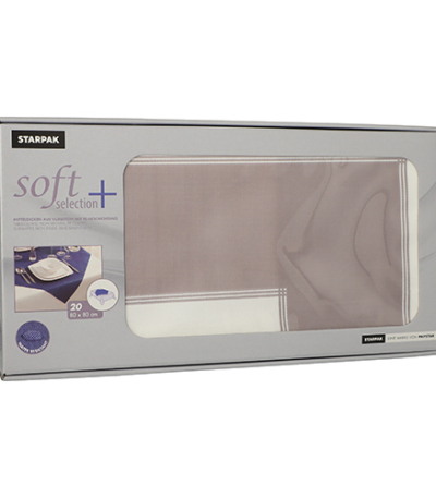 Product foto van Nonwoven Napperons grijs set van 20 80x80cm Frame