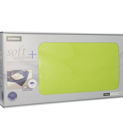 Product foto van Nonwoven Napperons lime set van 20 80x80cm