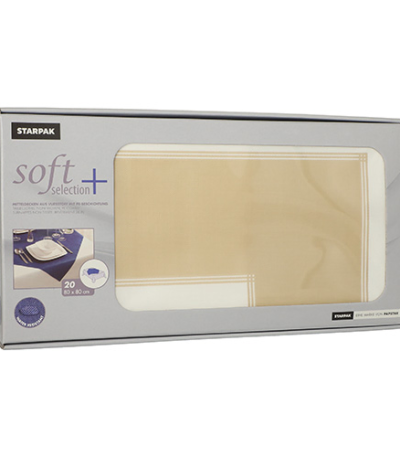 Product foto van Nonwoven Napperons zand set van 20 Frame