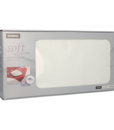 Product foto van Nonwoven napperons wit set van 20 80x80 cm