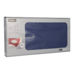 Product foto van Nonwoven servetten donkerblauw 80x80cm set van 20