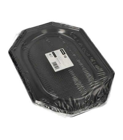 Product foto van PET Serveerschalen zwart set van 10