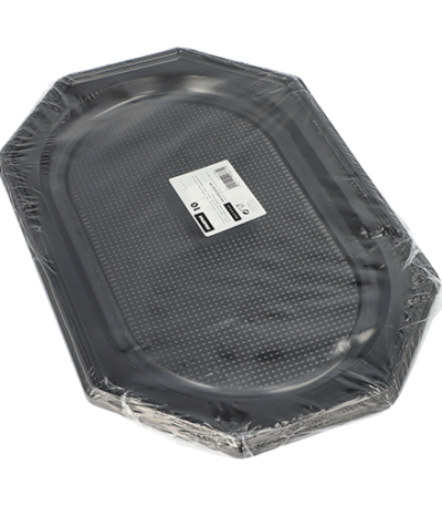 Product foto van PET Serveerschalen zwart set van 10 45x30 cm