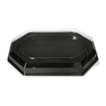 Product foto van PET Serveerschalen zwart set van 10 45x30 cm