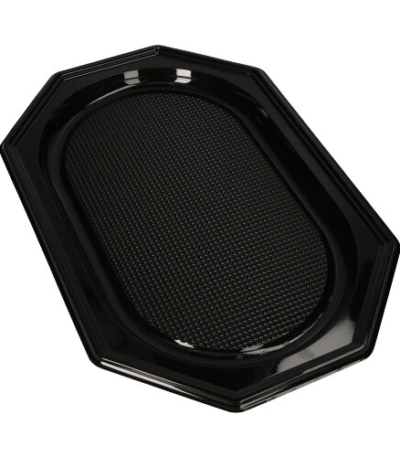 Product foto van PET Serveerschalen zwart set van 10 45x30 cm