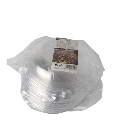 Product foto van PET deksels transparant rond set van 50