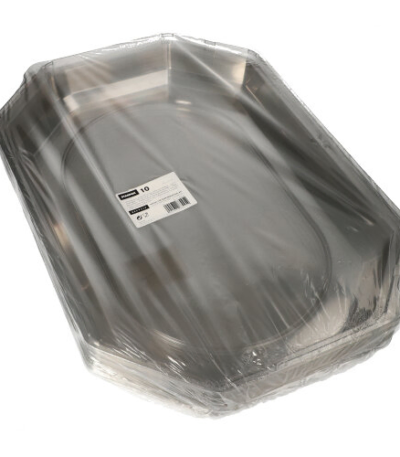 Product foto van PET deksels voor serveerschalen transparant 10 stuks