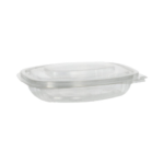 Product foto van PLA Saladeschalen met deksels wit set van 50 250ml