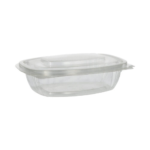 Product foto van PLA Saladeschalen met deksels wit set van 50 375ml