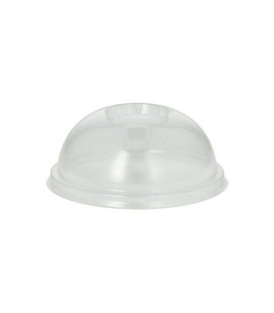 Product foto van PLA deksels rond glashelder set van 100 9