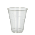Product foto van PLA drinkbekers glashelder 300ml voor koude dranken set van 25