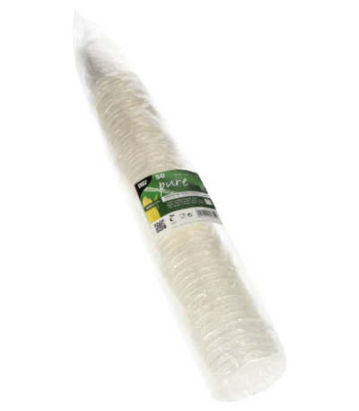 Product foto van PLA drinkbekers glashelder set van 50 200ml